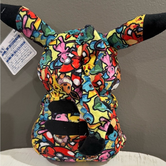 Pokémon pikachu graffiti Takara Tomy 7” plush! New with tags! - Picture 2 of 4